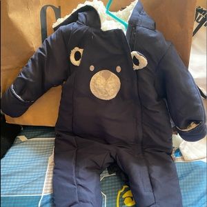 Infant baby boy snow suit